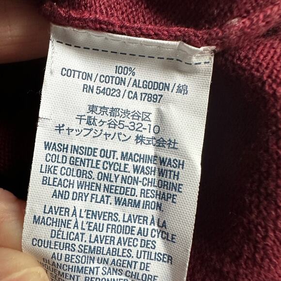 Old Navy Burgundy Red Argyle Sweater V Neck Golf Caddyshack Preppy Gilmore XL - Picture 7 of 7